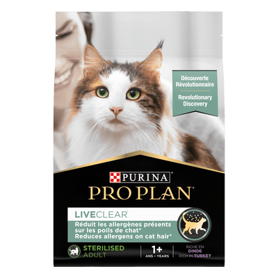 PURINA PRO PLAN LIVECLEAR Sterilised Adult 1+ years Rikt på kalkon - Handla på Gaston