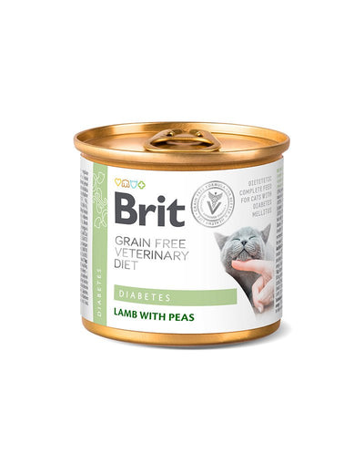 Brit GF Vet Diet Cat Cans Diabetes - Handla på Gaston