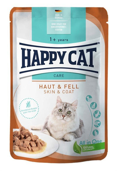Happy Cat Meat in Sauce Care Skin & Coat - Handla på Gaston