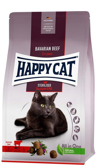 Happy Cat Adult Sterilised Bavarian Beef - Handla på Gaston