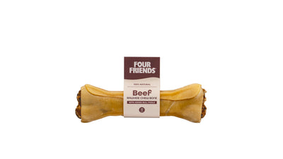 FourFriends Beef rawhide chew bone with bull pizzle