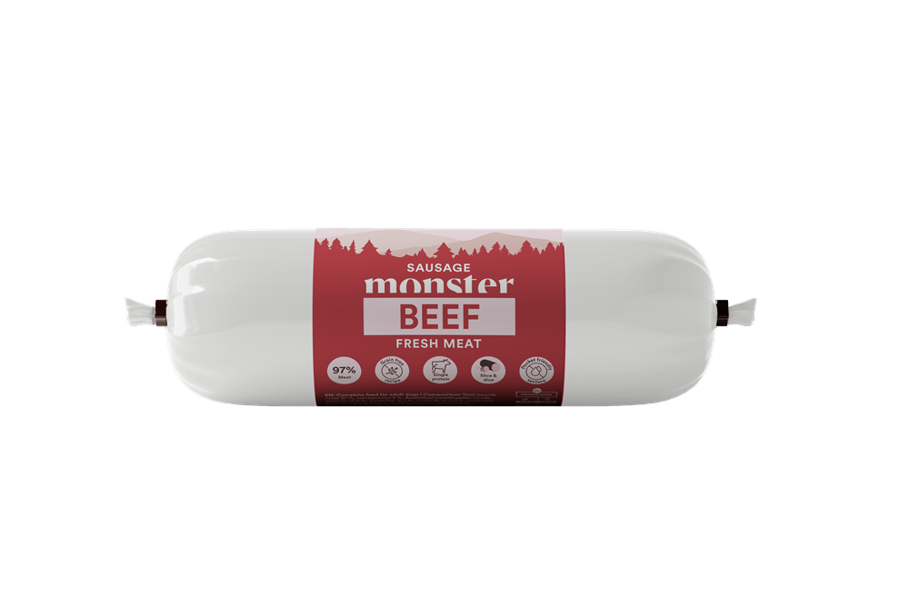 Monster Dog Sausage Beef - Handla på Gaston