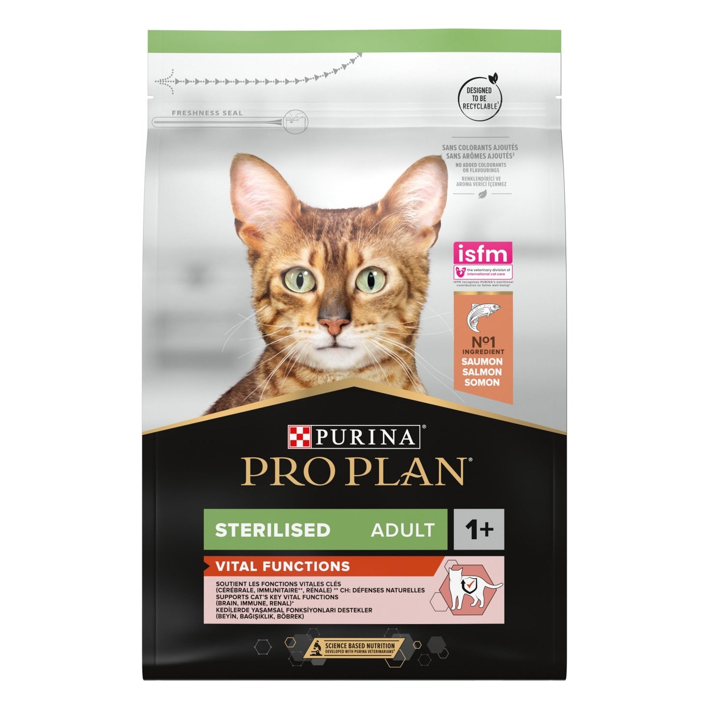 PURINA PRO PLAN Sterilised Adult 1+ Vital Functions Rik på lax - Handla på Gaston