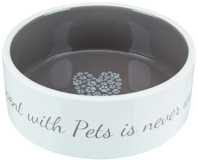 Pet's Home keramikskål, creame/taupe - Handla på Gaston