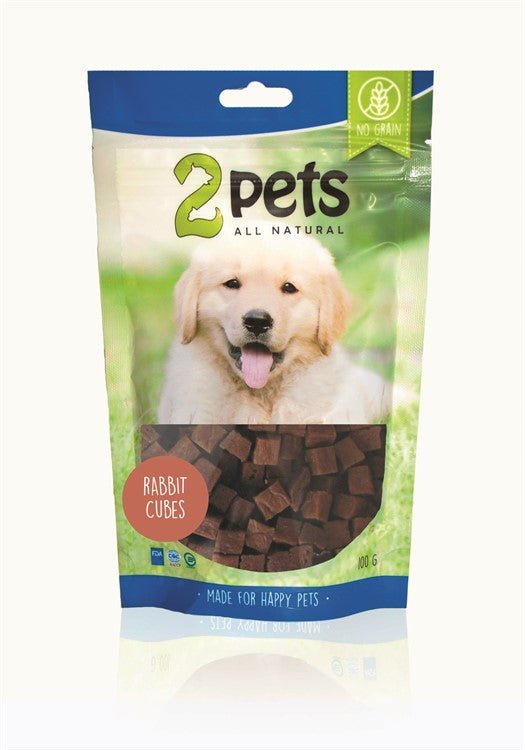2pets Dogsnack Rabbit Cubes - Handla på Gaston