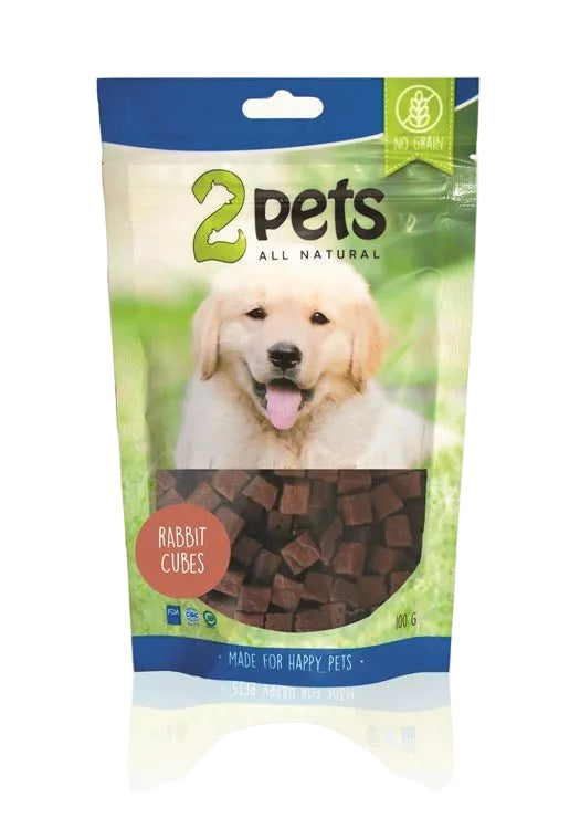 2pets Dogsnack Rabbit Cubes - Handla på Gaston
