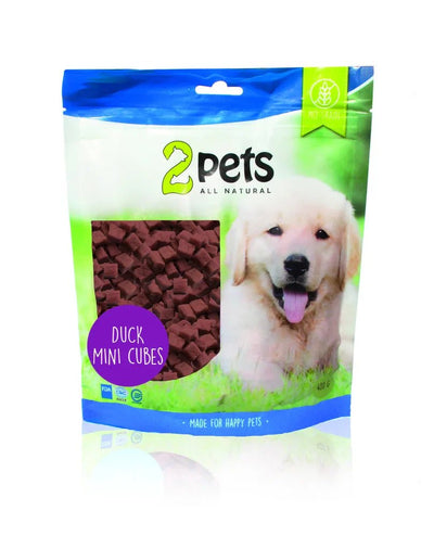 2pets Dogsnack Duck MiniCubes - Handla på Gaston