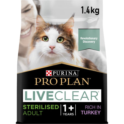 PURINA PRO PLAN LIVECLEAR Sterilised Adult 1+ years Rikt på kalkon - Handla på Gaston