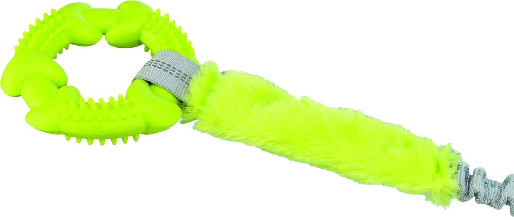 TRIXIE Bungee Tugger med ring, lime - Handla på Gaston