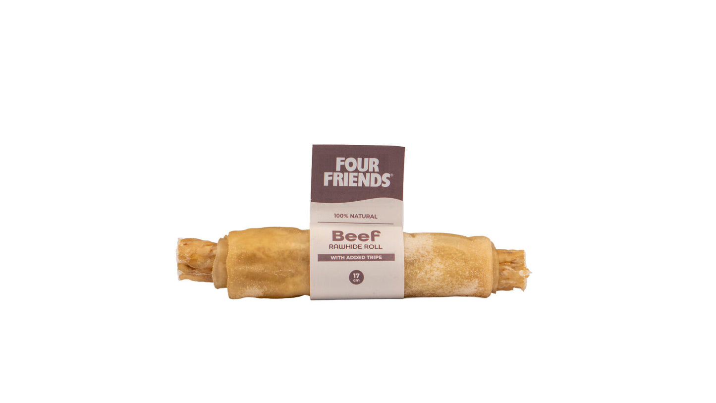 FourFriends Beef rawhide roll with tripe