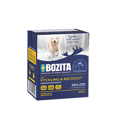 Bozita Bitar i gelé med kyckling & ris - Handla på Gaston