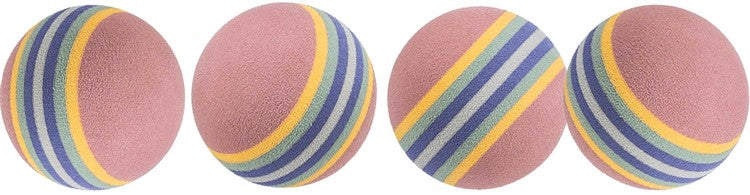 Trixie Kattleksak Regnbågsbollar 4-pack