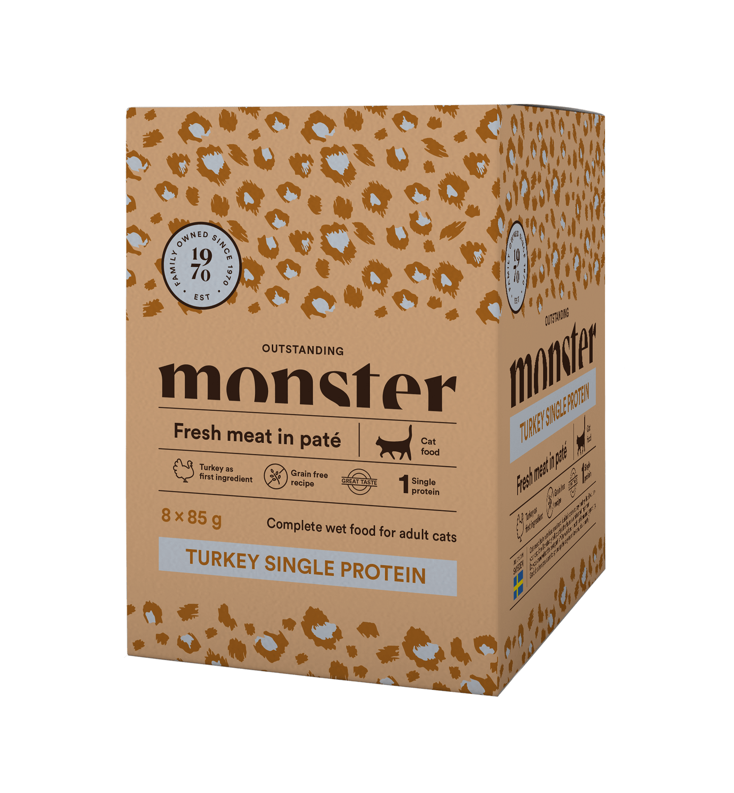 Monster Cat Pouches Adult Turkey - Handla på Gaston