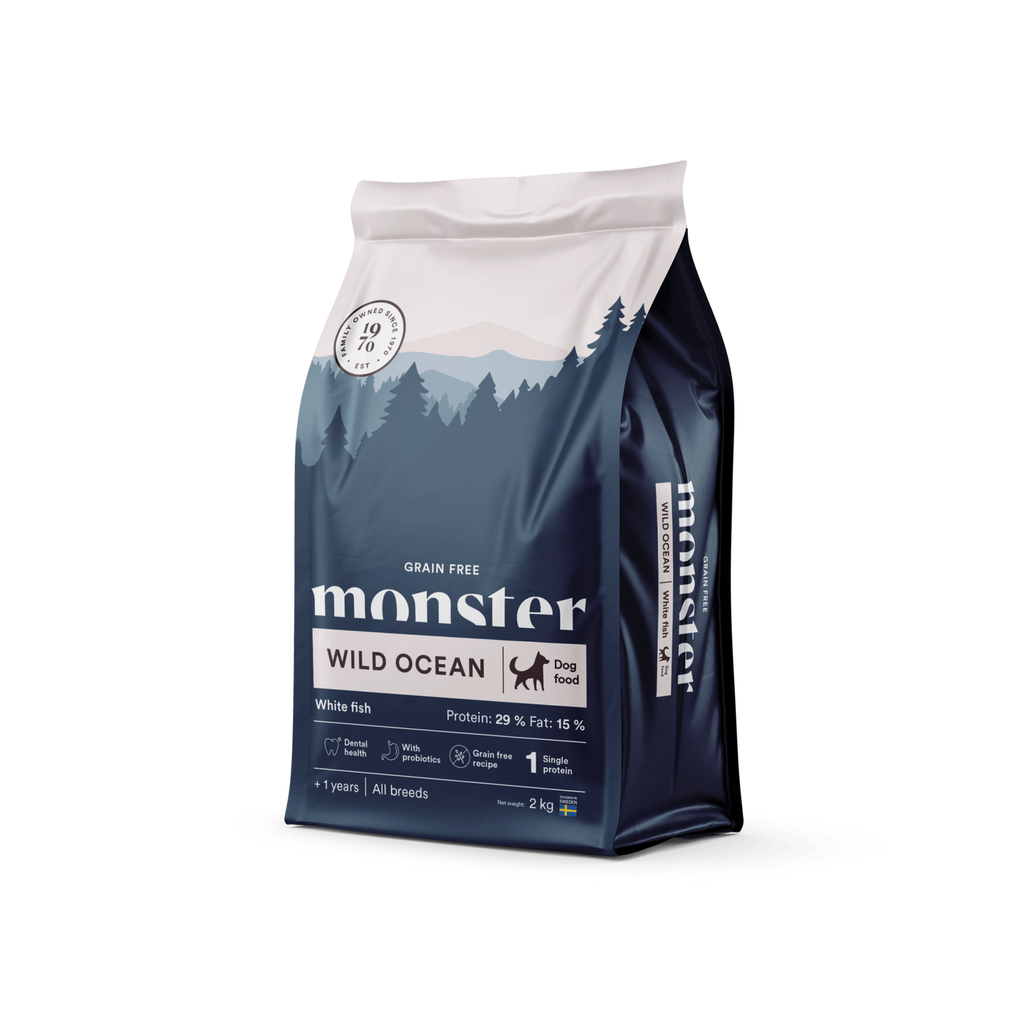 Monster Dog Grain Free Wild Ocean Sensitive - Handla på Gaston