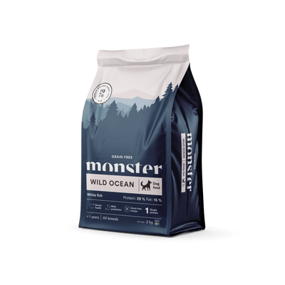 Monster Dog Grain Free Wild Ocean Sensitive - Handla på Gaston