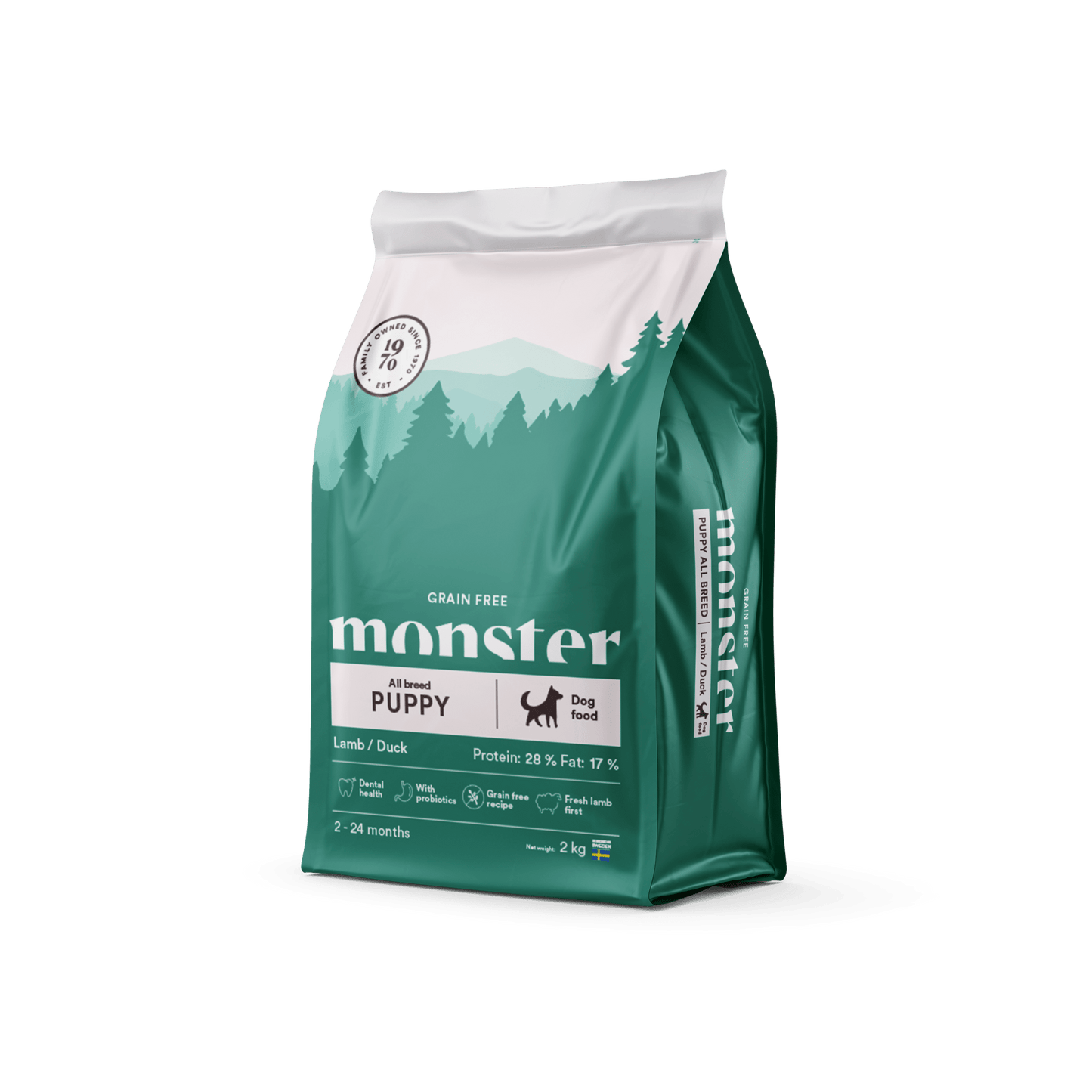 Monster Dog Grain Free Puppy All Breed Lamb/Duck - Handla på Gaston