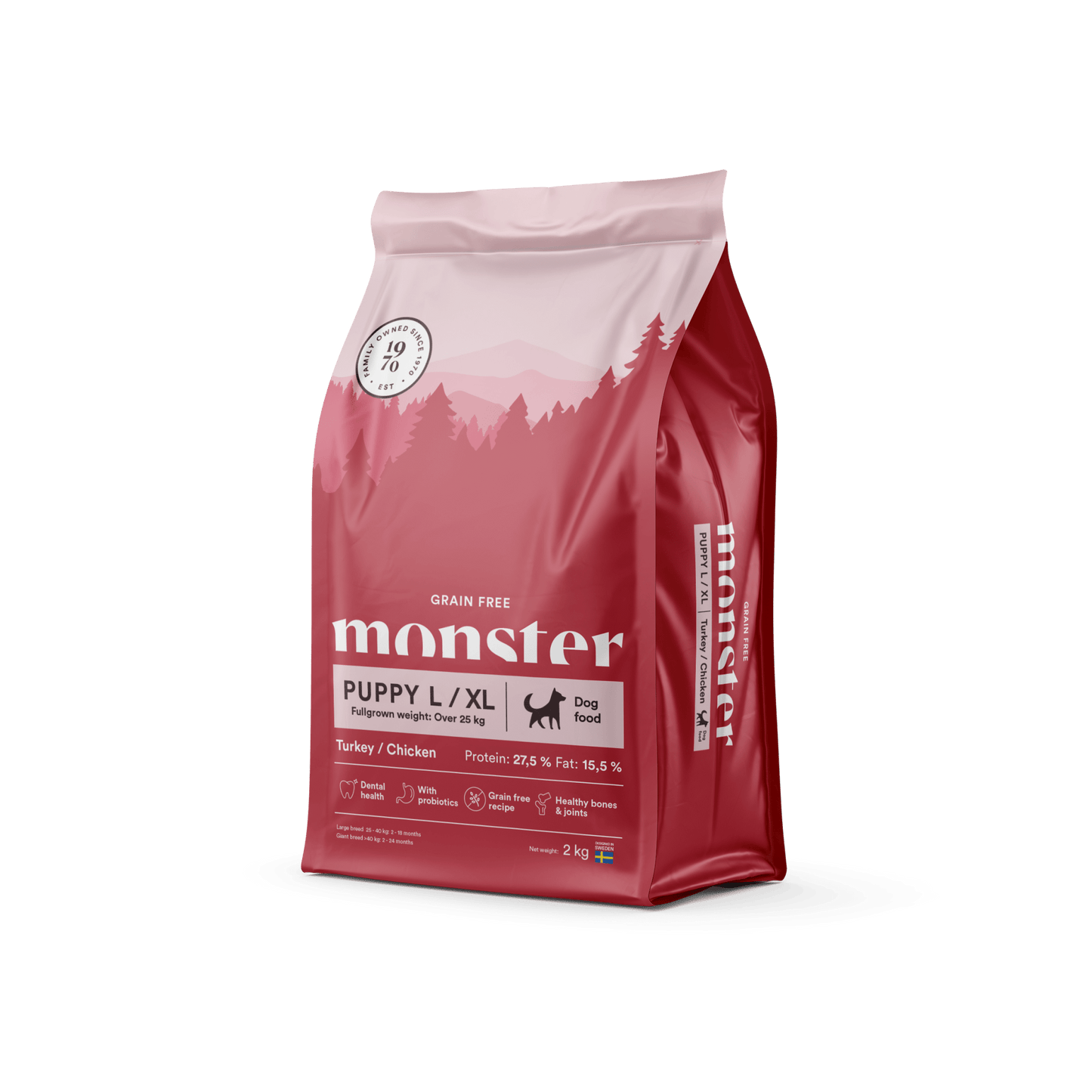 Monster Dog Grain Free Puppy L/XL Turkey/Chicken - Handla på Gaston