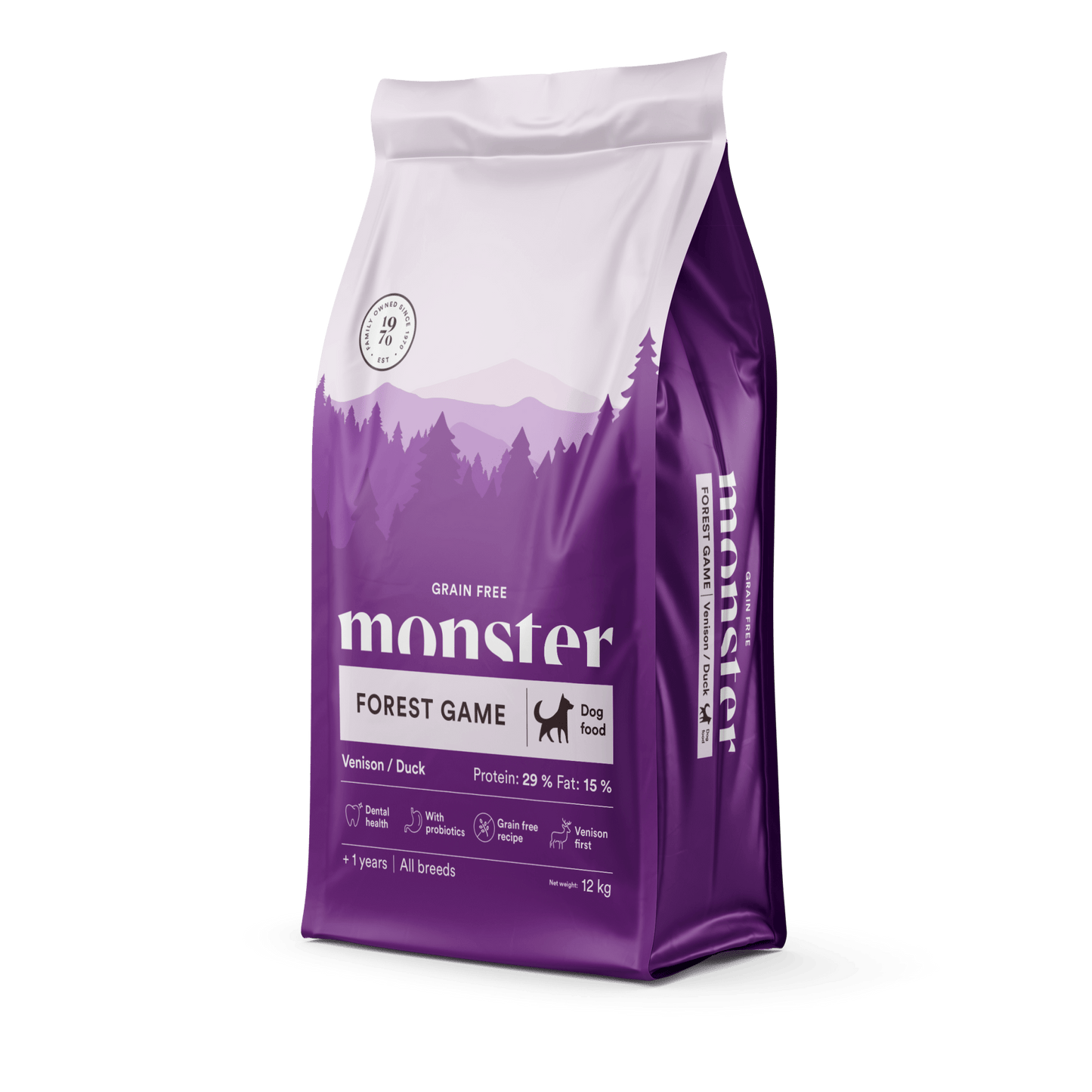 Monster Dog Grain Free Forest Game Venison/Duck - Handla på Gaston