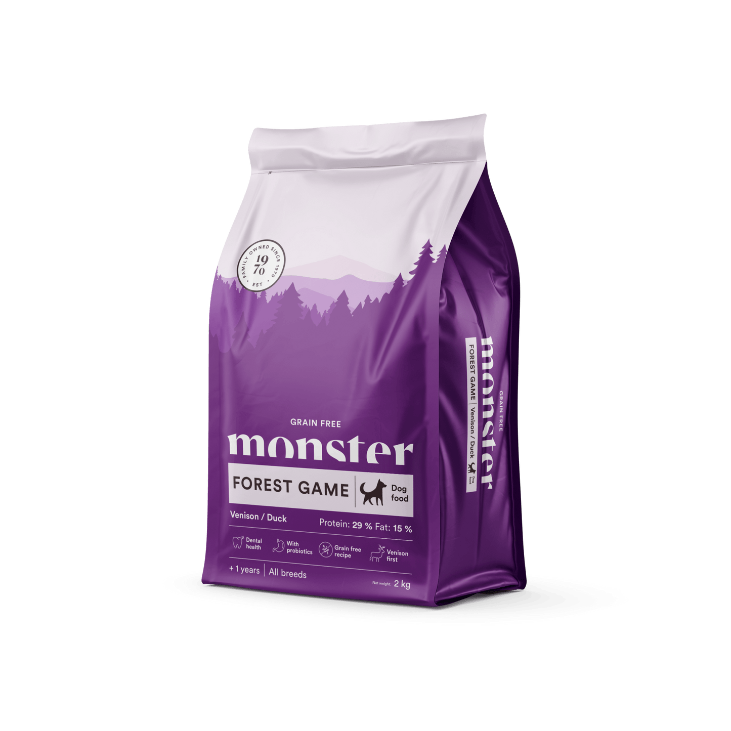 Monster Dog Grain Free Forest Game Venison/Duck - Handla på Gaston