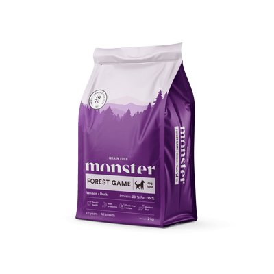 Monster Dog Grain Free Forest Game Venison/Duck - Handla på Gaston