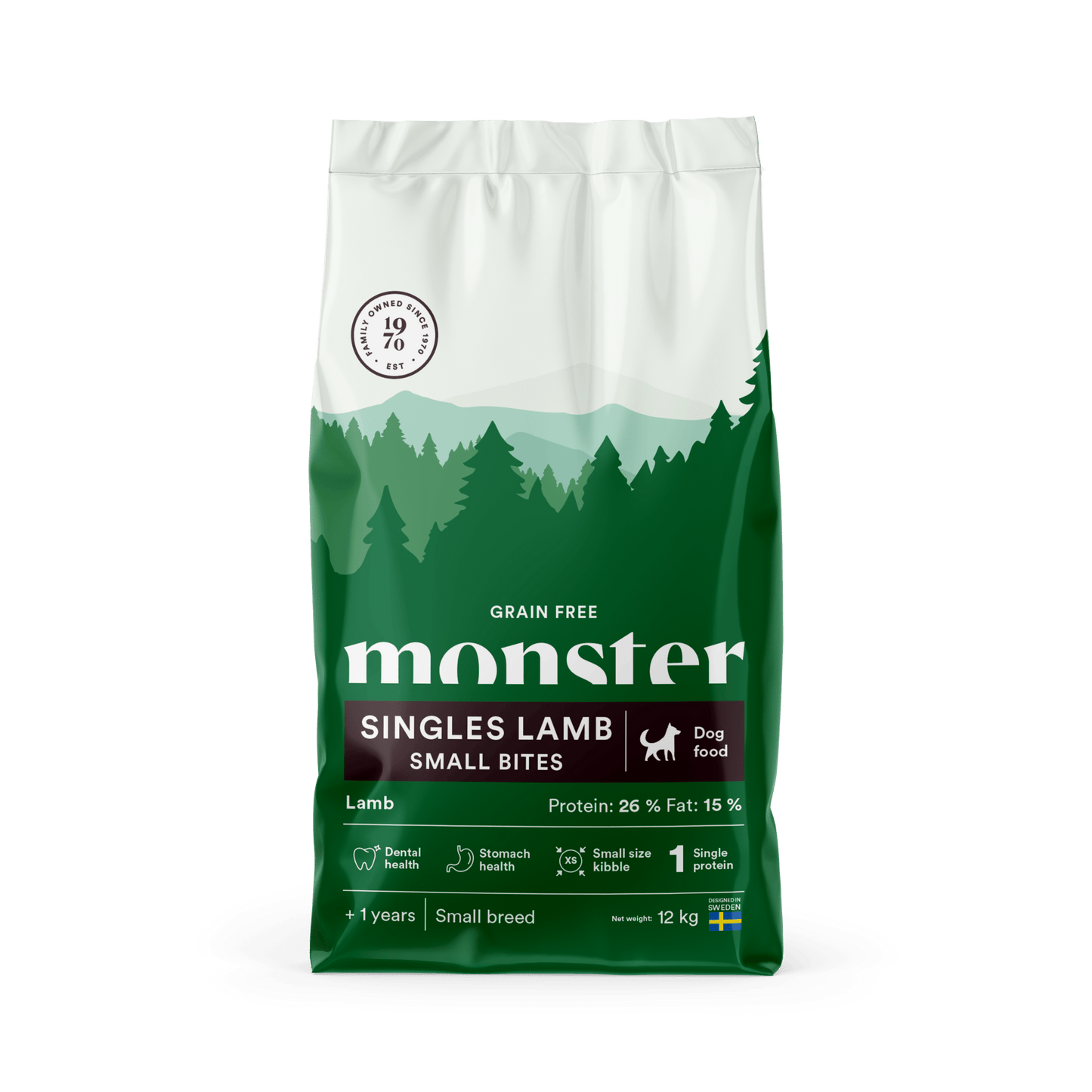 Monster Dog Grain Free Singles Lamb Small Bites - Handla på Gaston