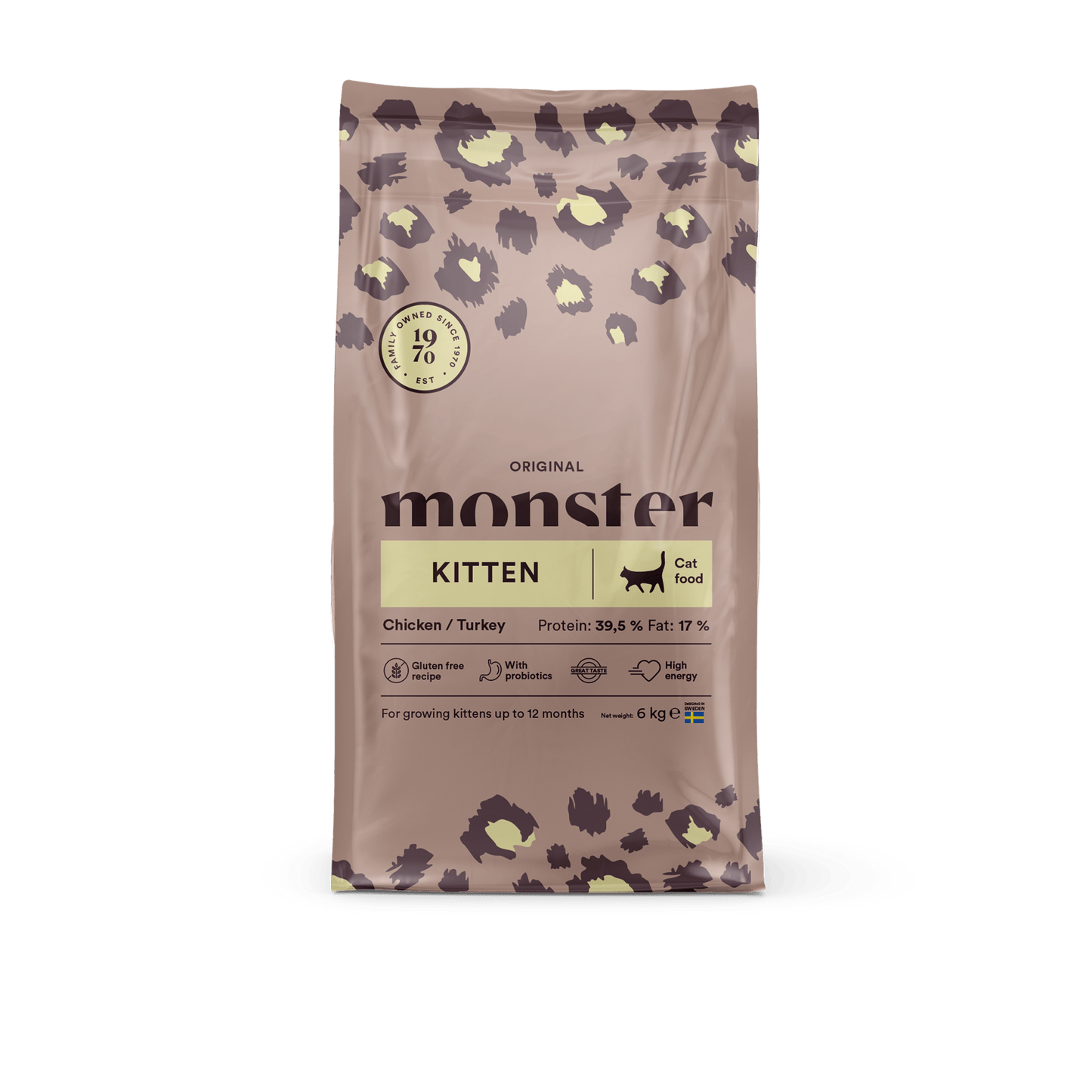 Monster Cat Original Kitten Chicken/Turkey - Handla på Gaston