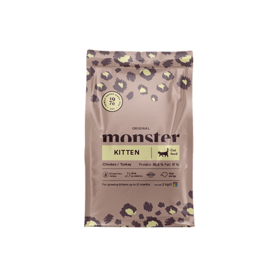 Monster Cat Original Kitten Chicken/Turkey - Handla på Gaston