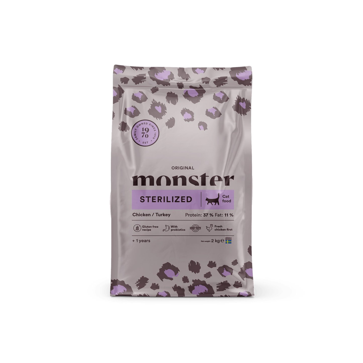 Monster Cat Original Sterilized Chicken/Turkey - Handla på Gaston