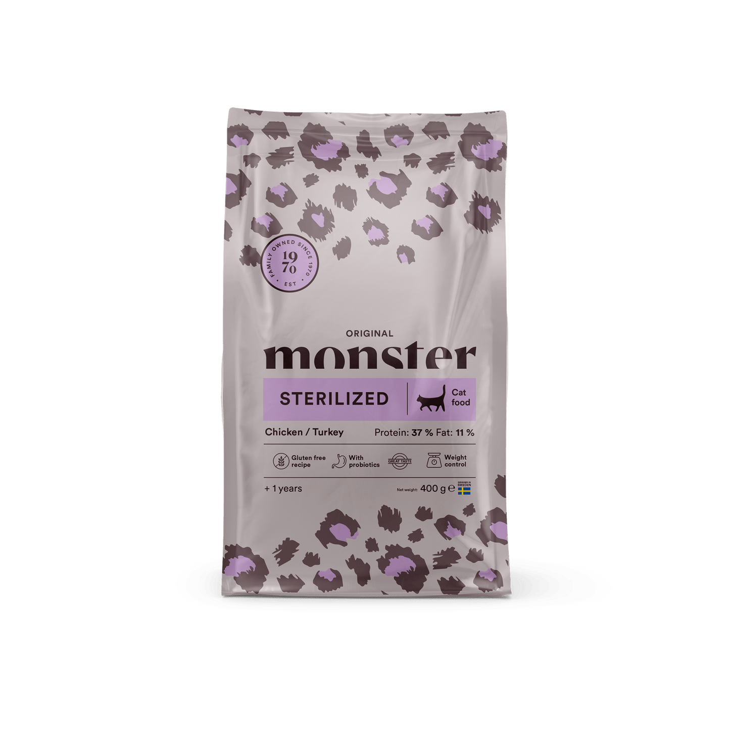 Monster Cat Original Sterilized Chicken/Turkey - Handla på Gaston