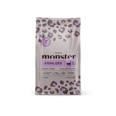 Monster Cat Original Sterilized Chicken/Turkey - Handla på Gaston
