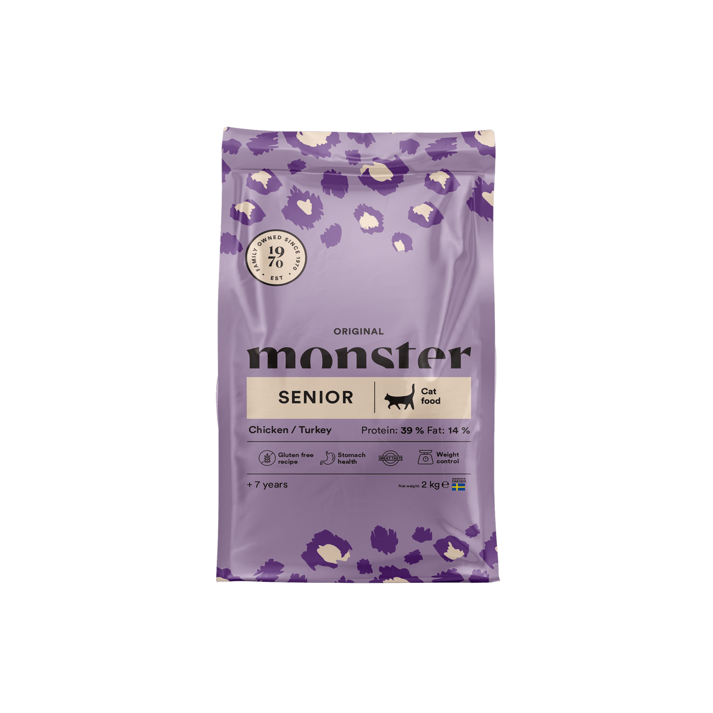 Monster Cat Original Senior Chicken/Turkey - Handla på Gaston