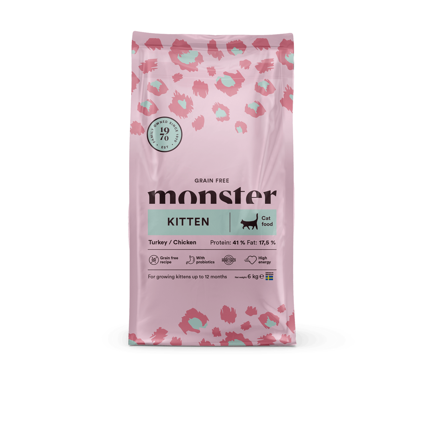 Monster Cat Grain Free Kitten Turkey/Chicken - Handla på Gaston