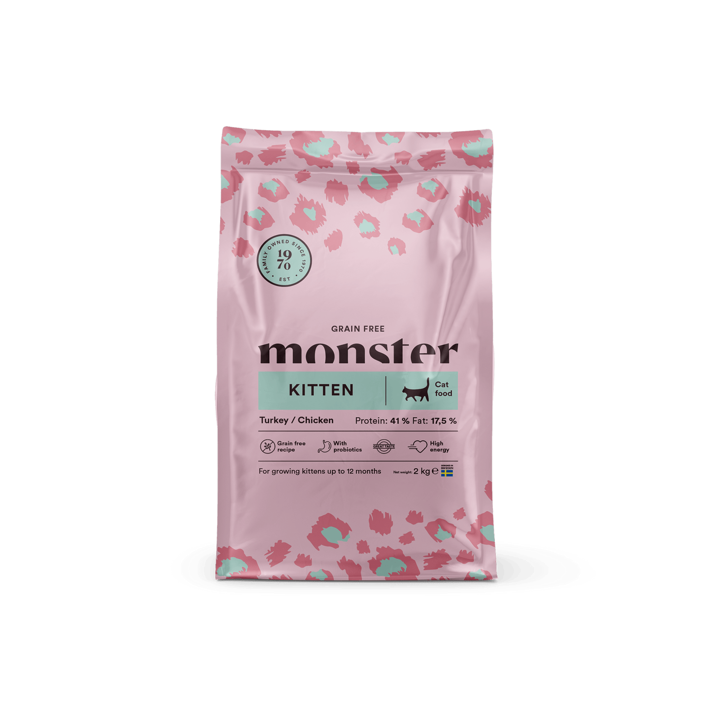 Monster Cat Grain Free Kitten Turkey/Chicken - Handla på Gaston