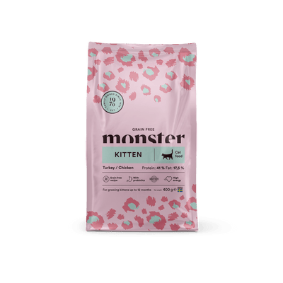 Monster Cat Grain Free Kitten Turkey/Chicken - Handla på Gaston