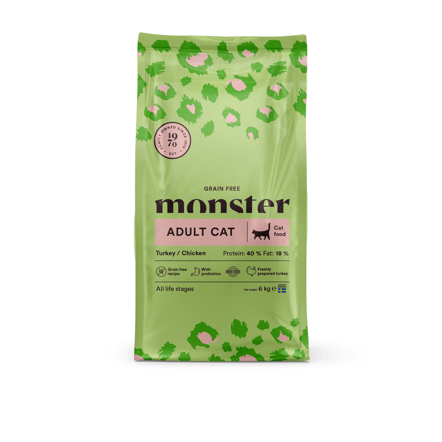 Monster Cat Grain Free Adult Turkey/Chicken - Handla på Gaston