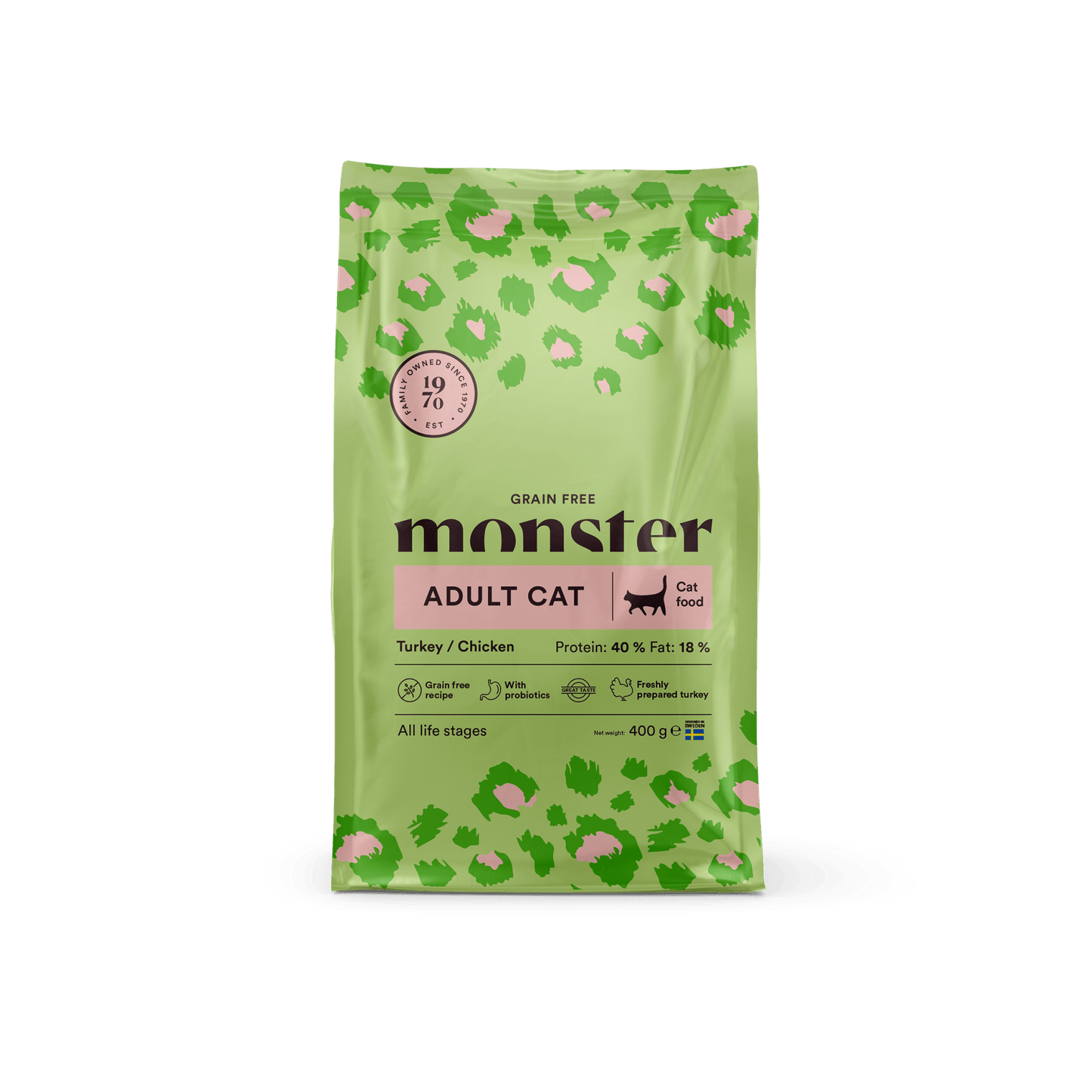 Monster Cat Grain Free Adult Turkey/Chicken - Handla på Gaston