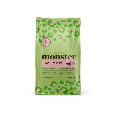 Monster Cat Grain Free Adult Turkey/Chicken - Handla på Gaston