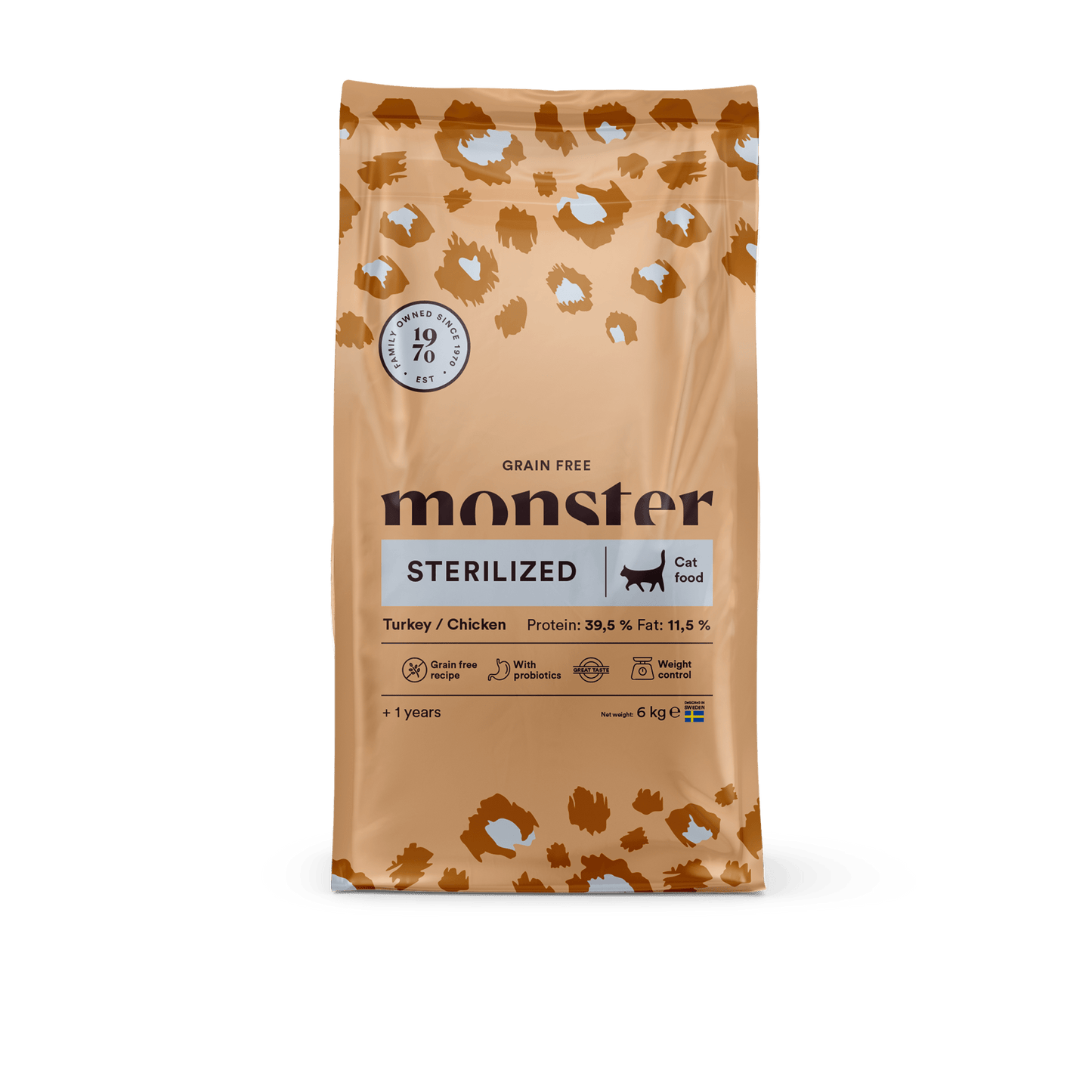Monster Cat Grain Free Sterilized Turkey/Chicken - Handla på Gaston