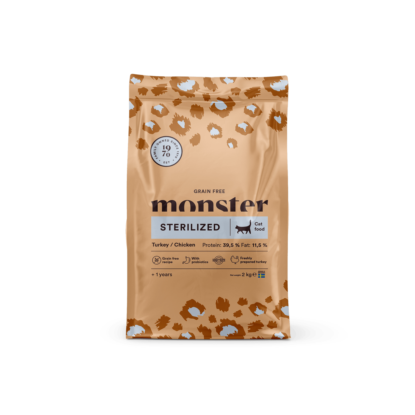 Monster Cat Grain Free Sterilized Turkey/Chicken - Handla på Gaston