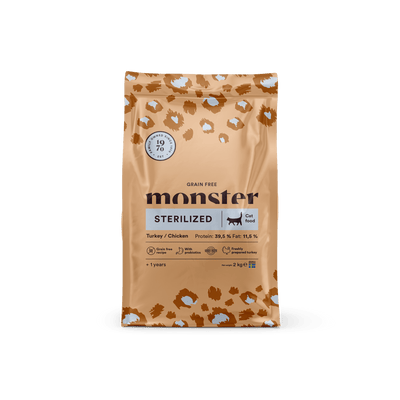 Monster Cat Grain Free Sterilized Turkey/Chicken - Handla på Gaston
