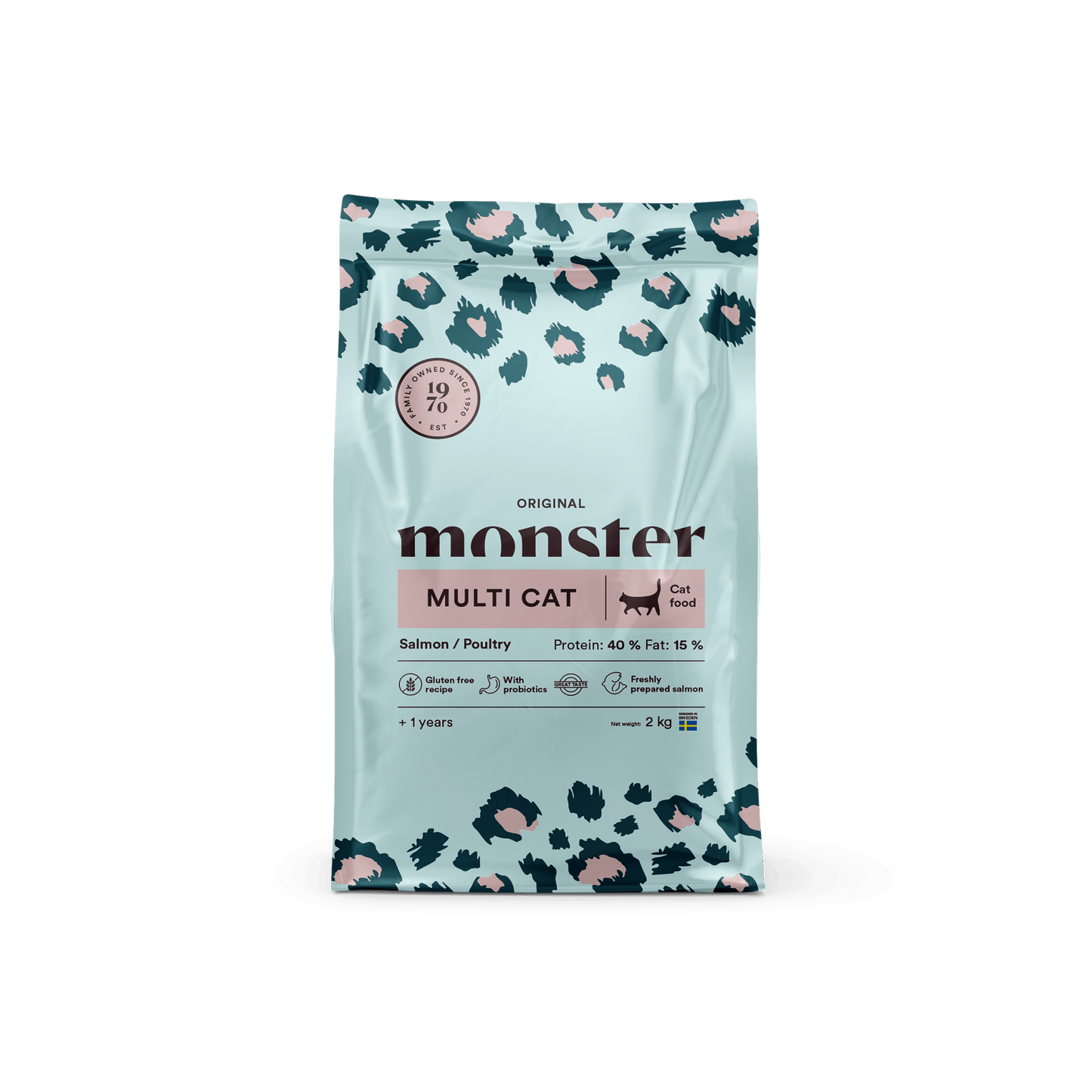 Monster Cat Original Multicat Salmon/Poultry - Handla på Gaston