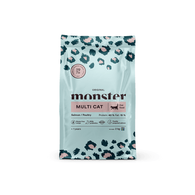 Monster Cat Original Multicat Salmon/Poultry - Handla på Gaston