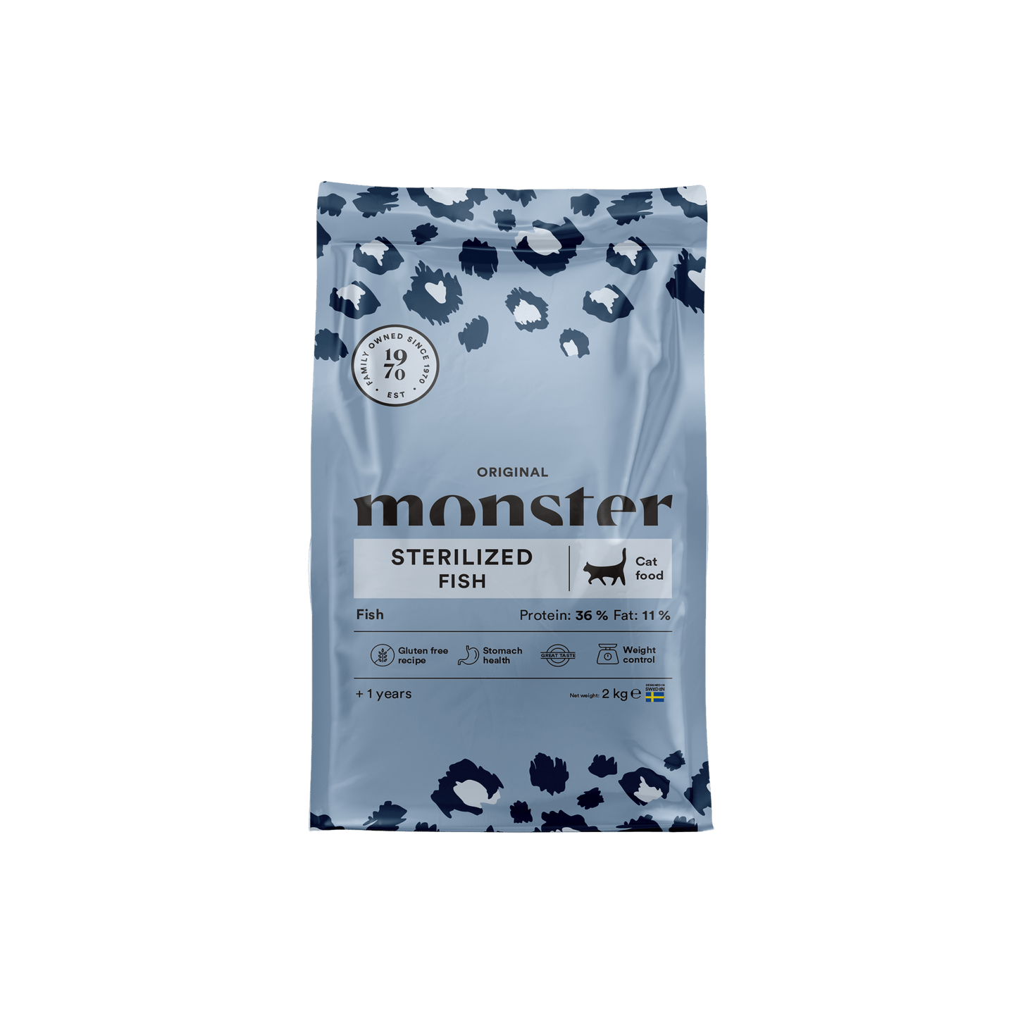 Monster Cat Original Sterilized Fish - Handla på Gaston
