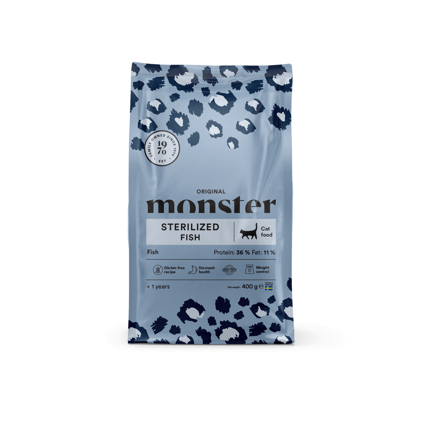 Monster Cat Original Sterilized Fish - Handla på Gaston