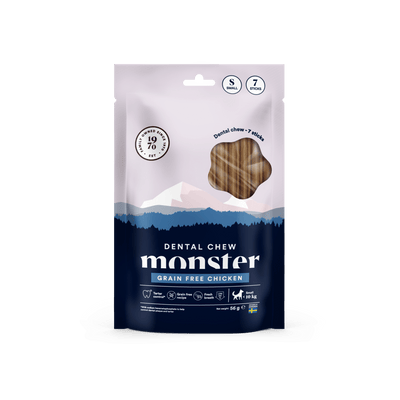 Monster Dog Dental Chew Grain Free Chicken Small - Handla på Gaston