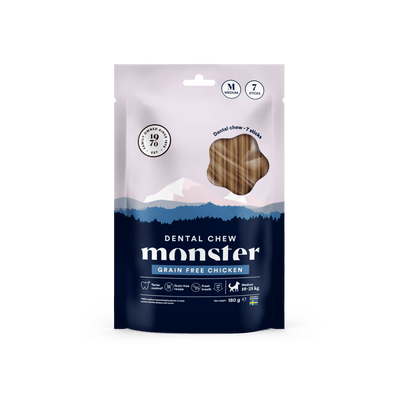 Monster Dog Dental Chew Grain Free Chicken Medium - Handla på Gaston