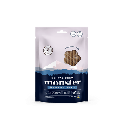 Monster Dog Dental Chew Grain Free Chicken Large - Handla på Gaston