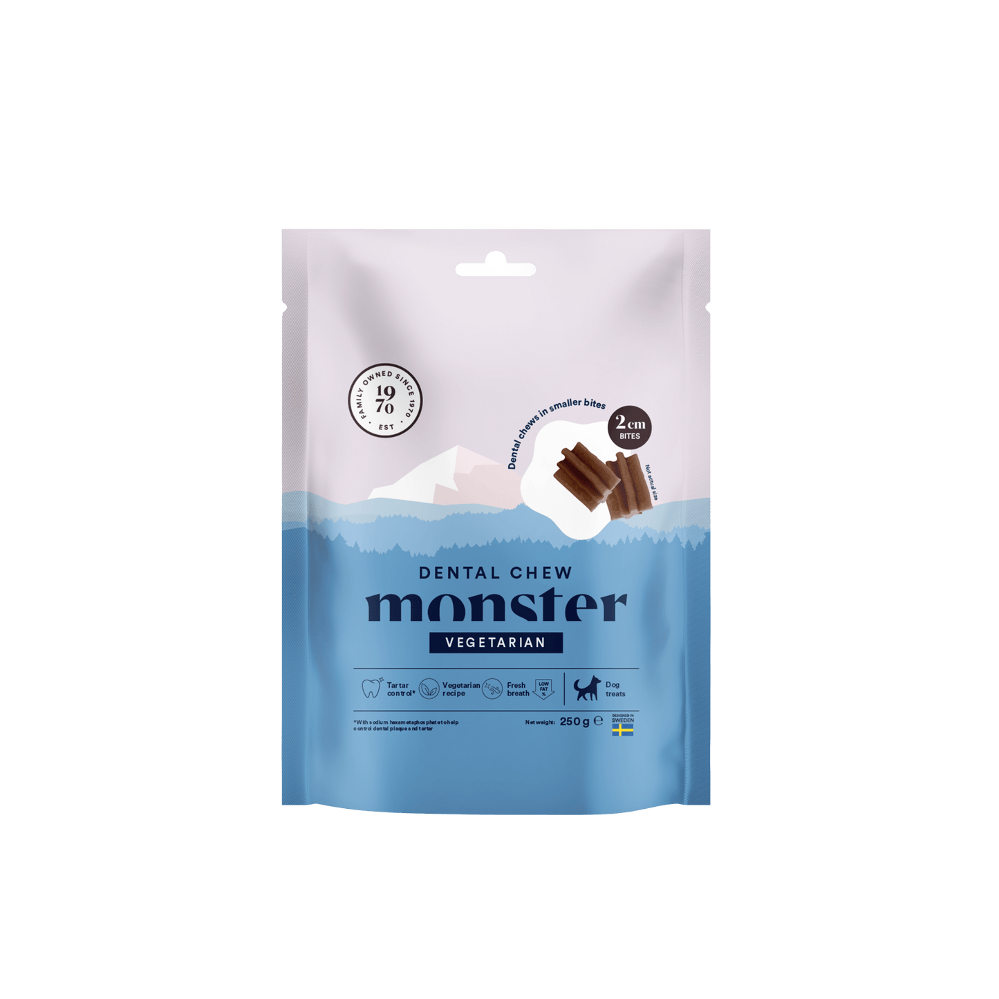 Monster Dog Dental Bites Vegetarian - Handla på Gaston