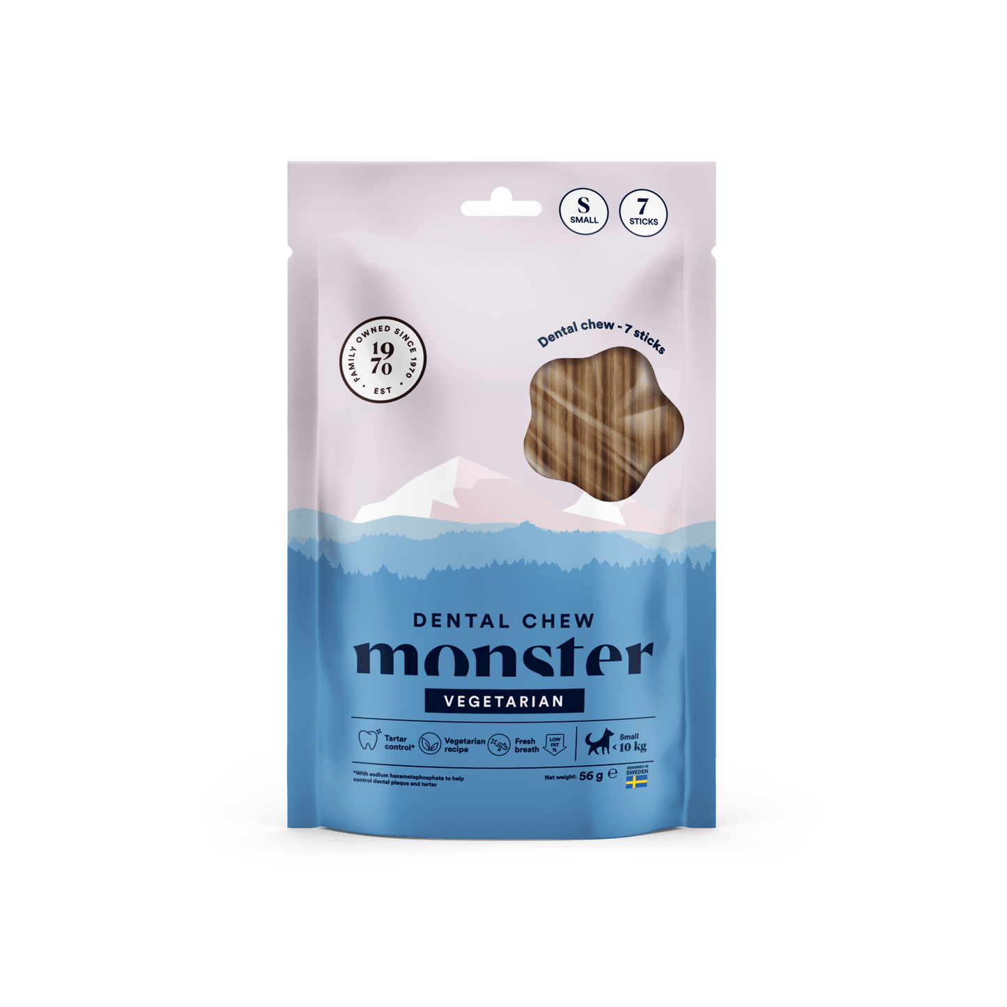 Monster Dog Dental Chew Vegetarian Small - Handla på Gaston