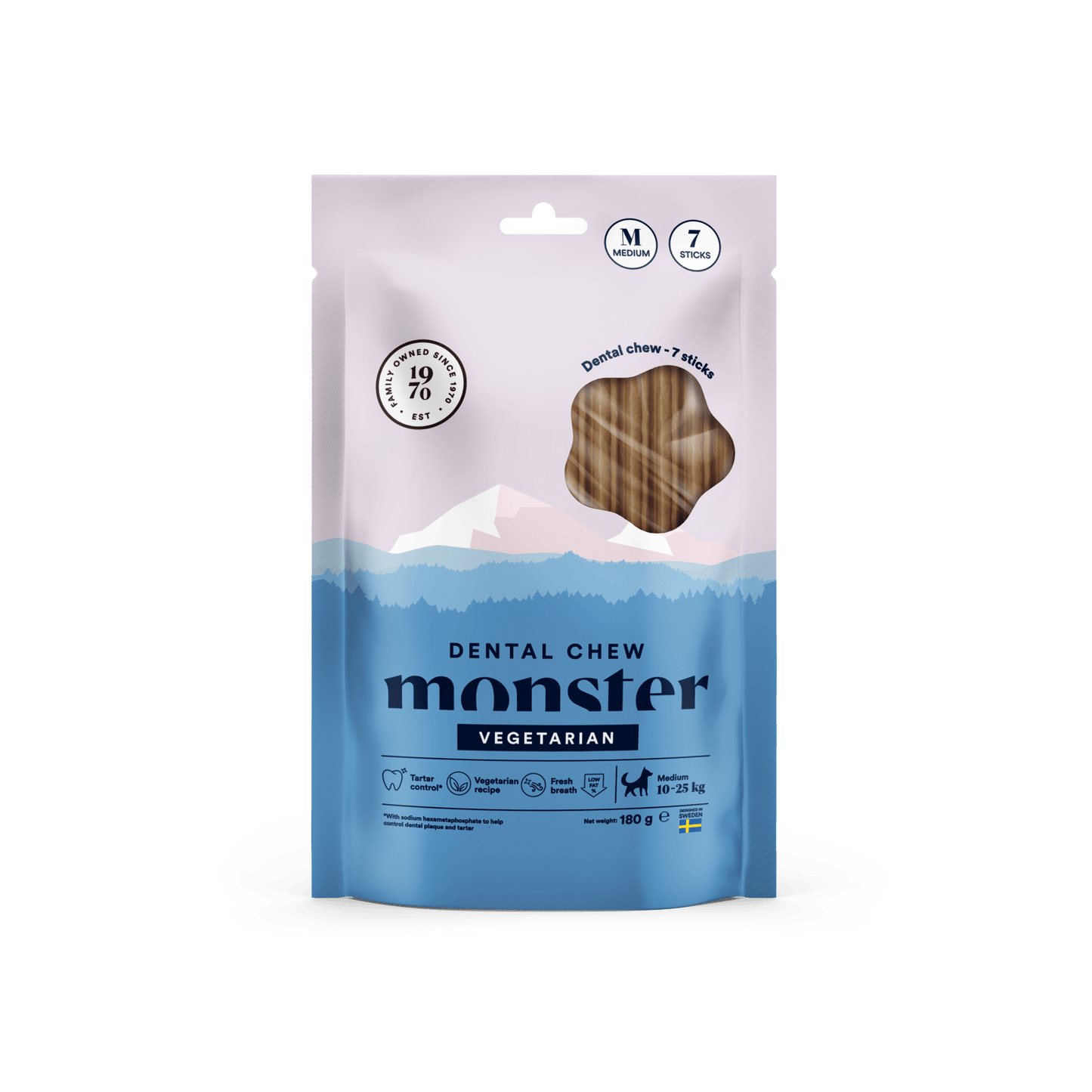 Monster Dog Dental Chew Vegetarian Medium - Handla på Gaston